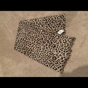 NWT J.Crew leopard print scarf